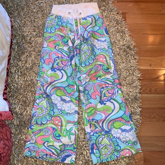 Lilly Pulitzer multi color Beach pant mid rise - Picture 1 of 3